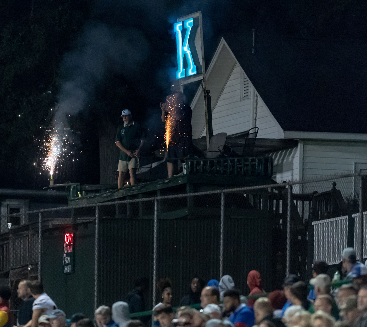 Friday night high school football action